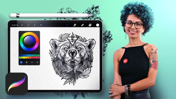 Diseño e ilustración digital de tatuajes con Procreate