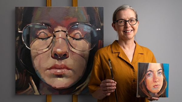 Retrato con pintura al óleo: explora la luz y las sombras